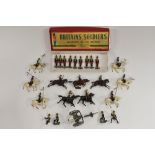A Fusilier Miniatures Kings Troop set consisting of field gun and four figures;