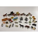Britains and Dinky - farm yard animals,