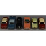 Matchbox Toys - No 22, Vauxhall Cresta Sedan, maroon body, cream roof, grey wheels, x2,