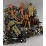 Actionman - a large collection of vintage Actionman dolls and accessories inc Machine guns, rifles,