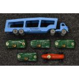 Matchbox Toys - an Accessories Pack No 2 Matchbox Car Transporter, all blue,