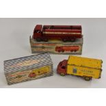 Dinky Supertoys - 943 Leyland Octopus 'Esso' Tanker, dark red cab, body and chassis,