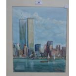 Michael Crawley The Twin Towers, World Trade Centre, New York signed,