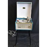 A vintage 1960's original Dansette Bermuda Monarch record player, with legs,