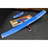 An Easy Pigeon Radio controlled Airplane, 600 electric motor, Futaba servos, red fuselage,