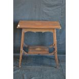 An Edwardian mahogany inlaid side table, c.