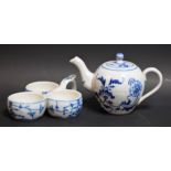A Meissen type miniature teapot;
