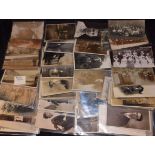 Postcards - a tray of Real Photographic postcards