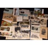 Postcards - collection of undivided back cards