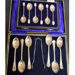 A set of six silver coffee spoons, Sheffield 1928,