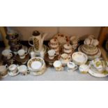 Ceramics - a Royal Kent part dinner and tea set;