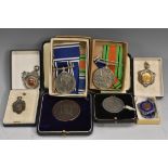 Police Interest - World War II - an interesting collection of medals and fobs presented to