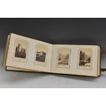 Photography - a Victorian photograph album, various British and World carte de visite views,