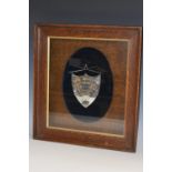 Local History - Sport - Billiards - a George V silver presentation shield,