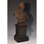 A late 19th century German library bust, of Friedrich Wilhelm Freiherr von Bülow,