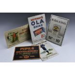 Advertising - Tobacco - an early 20th century promotional shop display tinplate easel showcard,