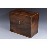 A George III mahogany rectangular box,