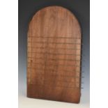 A 19th century mahogany 'Shove Ha' Penny' board with lifters,