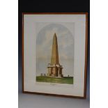 English Naive School (early 19th century) Stoodley Pike, Yorkshire titled, pen,