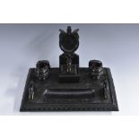 An Anglo Indian/Ceylonese ebony inkstand,