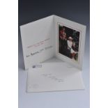 Royal Interest - Charles and Diana, Prince and Princess of Wales, 1992 Christmas signed card,