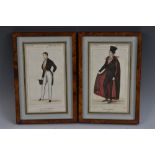 French School (early 19th century), a pair of fashion prints of gentlemen,