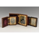 Photography - Union Cases - an ambrotype, of a bearded gentleman, seated,