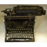 An Underwood type writer c.