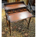A good reproduction lady's mahogany bonheur de jour/writing desk,