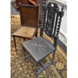 A V C Bond and Sons bedroom chair/ trouser press;