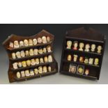 Dickensian character thimbles Royalty character thimbles,