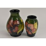 A Moorcroft Hibiscus pattern ovoid vase,