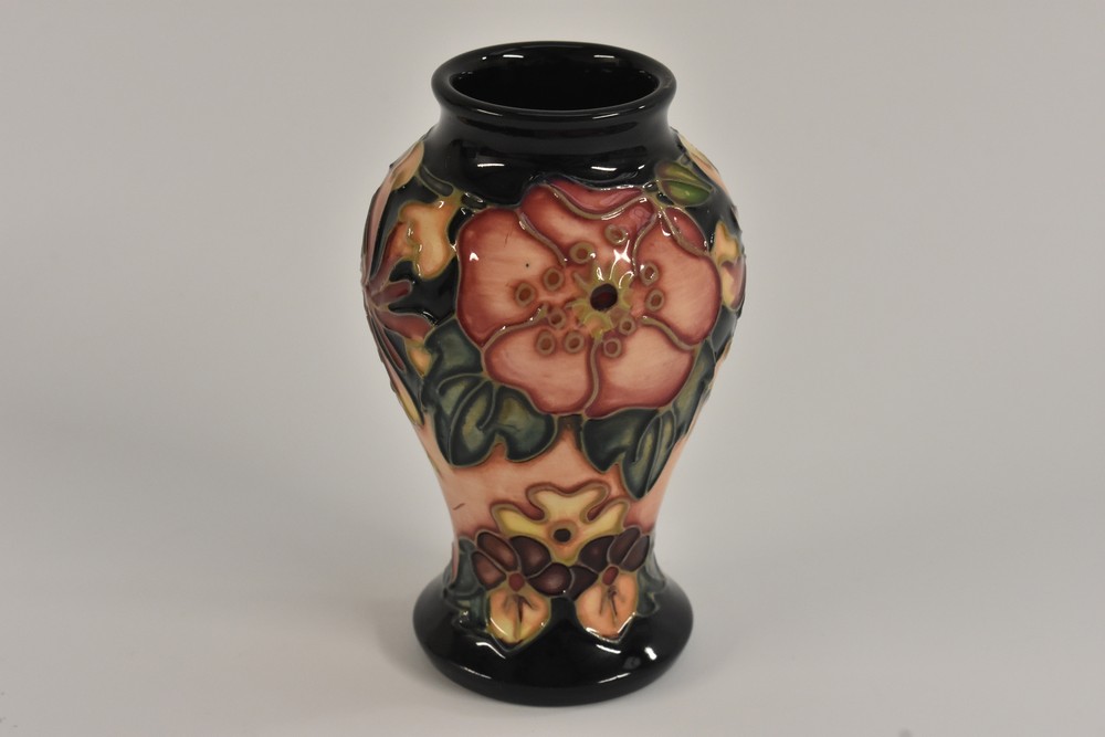 A Moorcroft Honeysuckle pattern vase,