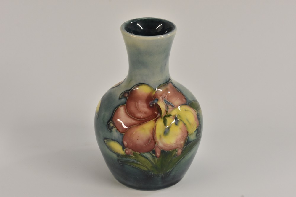 A Moorcroft African Lily pattern miniature vase,