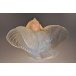 A Sabino opalescent glass bird, in the form of a chick with wings outstretched, 11.