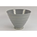 A Keith Murray for Wedgwood stepped conical bowl, of distinctive form,