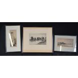 John Fullwood, by and after, Halliford Reach, Shepperton-on-Thames, etched print,