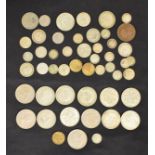 A quantity of British coinage to include half crowns, florins, sixpences, etc.