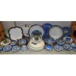 Ceramics - a Royal Imperial bread and butter plate with six side plates; another similar set;