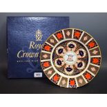 A Royal Crown Derby 1128 pattern plate, Derby Rowing Club Centenary,