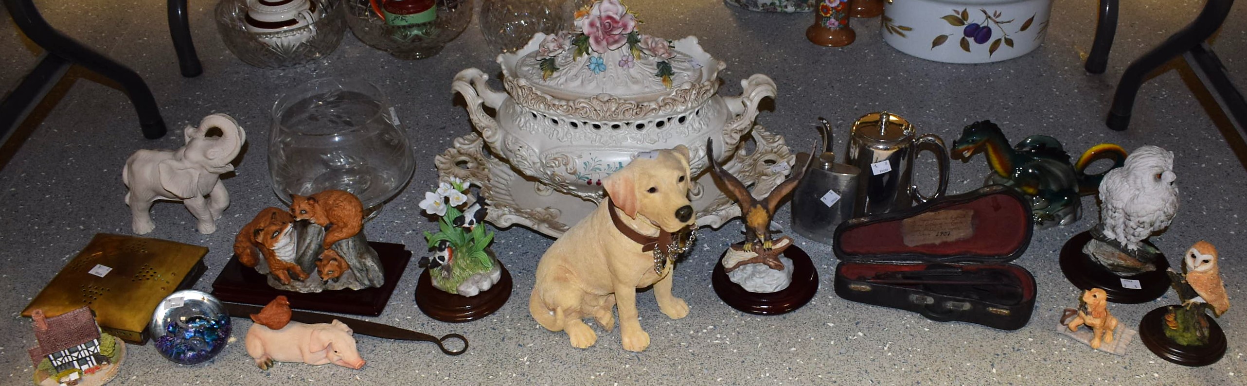 A large Capodimonte style lidded tureen and cover,