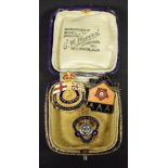 A Junior Imperial and Constitutional league badge, boxed; others, The Royal British Legion,