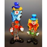 A Murano glass clown;