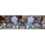 Ceramics - a Paragon Roses pattern part tea set comprising salad plates, side plates,