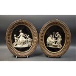 A pair of 19th century connoisseur's photographic plaques,