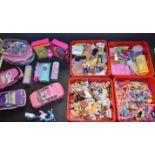 Toys - Polly Pockets, including cars, purse, wardrobes, scooter, dolls and accessories,