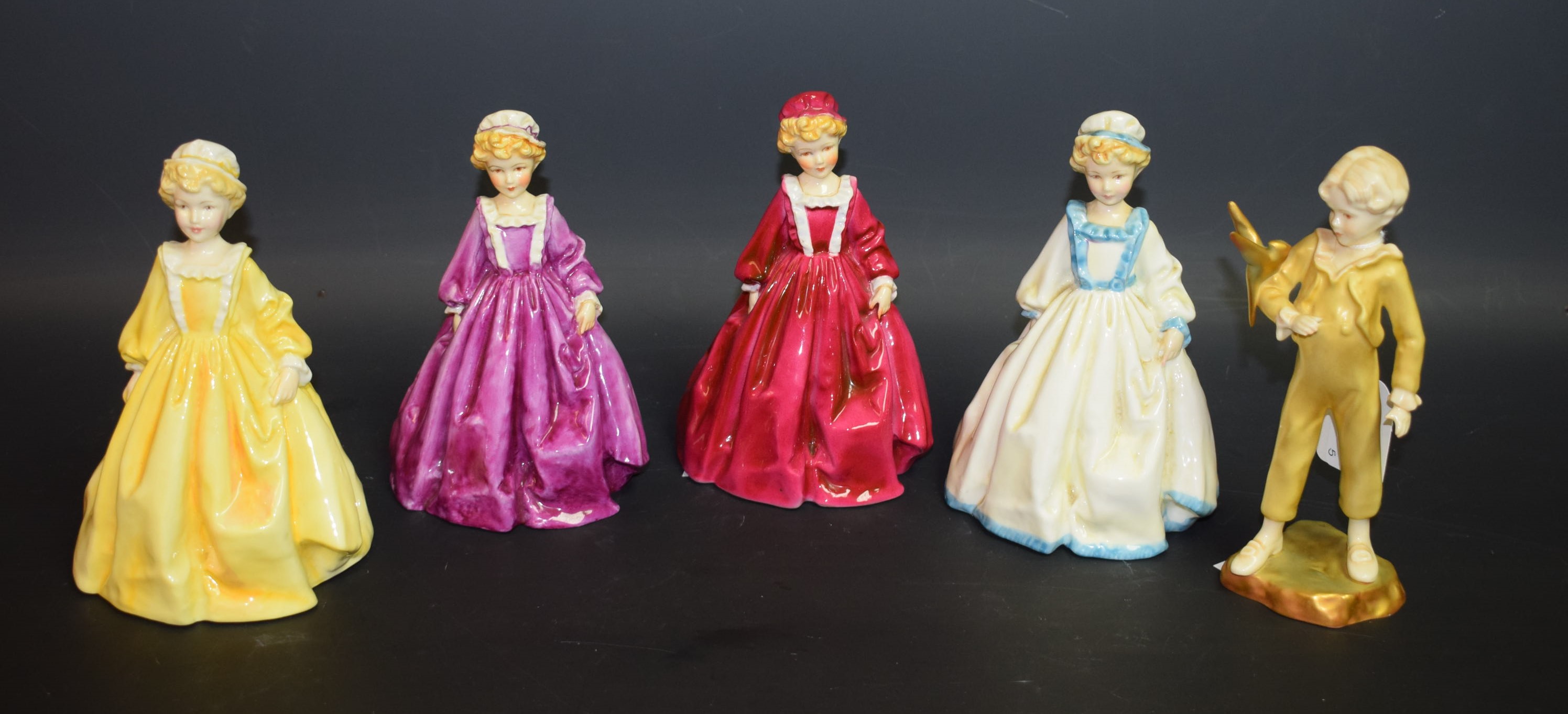 Ceramics - a Royal Worcester figure, Grandmother's Dress, F Doughty,