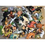 Toys - farm playset with extensive animals including horses, cows, pigs, etc; other wild animals,