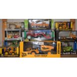 Model Vehicles - JCB Dump Truck; Maisto motorised crane,