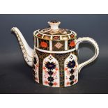 A Royal Crown Derby 1128 Imari pattern tea pot,